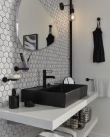 Раковина Jacob Delafon Vivienne 60 Черная матовая арт-EXBH112-NGM — фото 2, Раковины накладные