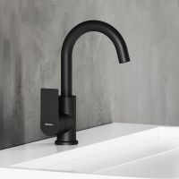 Смеситель для раковины Damixa Apollo Черный матовый арт-470220300 — фото 3, Смесители для раковины