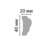 Молдинг Decomaster 2400x40x20 мм арт-DP 304 — фото 3, Молдинги