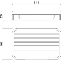 Мыльница Aquatek Хром арт-AQ4946CR — фото 2, Мыльницы