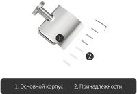 Держатель туалетной бумаги Frap F301 с крышкой Сатин арт-F30103 — фото 6, Держатели туалетной бумаги