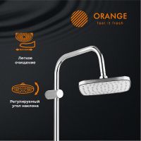 Душевая система Orange Plito Хром арт-M16-933cr — фото 2, Душевые стойки