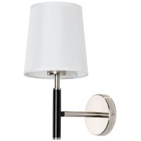 Настенный светильник Artelamp Rodos Белый Сталь Черный арт-A2589AP-1SS — фото 1, Бра