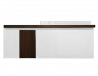 Тумба с раковиной Эстет Malibu 140 R подвесная Белая Темное дерево арт-ФР-00007127 — фото 2, Тумбы с раковиной