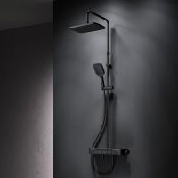 Товар: Душевая система AM.PM Func с термостатом Черная матовая арт-F078F322 - фото 8 Душевая система AM.PM Func с термостатом Черная матовая арт-F078F322 — фото 8, Душевые стойки