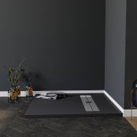 Душевой поддон из искусственного камня Aquanet Delight 120x90 Черный арт-260112 — фото 3, Душевые поддоны из искусственного камня