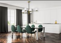 Подвесной светильник Maytoni Modern Nostalgia Белый Золото матовое арт-MOD048PL-06G — фото 4, Подвесные светильники