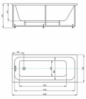 Акриловая ванна Aquatek Eco-friendly Мия 140x70 без панелей, каркаса и слив-перелива арт-MIY140-0000001 — фото 5, Акриловые ванны