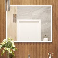 Зеркало Bond Cube 100x80 с подсветкой с сенсорным выключателем арт-M44ZE-10080 — фото 1, Зеркала в ванную комнату