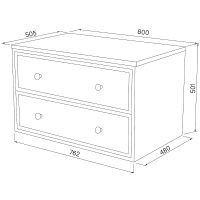 Тумба под раковину Iddis Torr 80 подвесная Белая матовая арт-TOR80WBi95K — фото 7, Тумбы под раковину