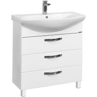 Тумба под раковину Aquaton Ария 65 Н Белая арт-1A123401AA010 — фото 1, Тумбы под раковину