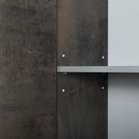 Шкаф пенал Cezares Molveno 40 подвесной Ossido арт-MOLVENO-1600-2A-SC-OSS — фото 7, Пеналы для ванной комнаты