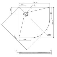 Душевой поддон из искусственного камня Jacob Delafon Tolbiac 100x100 Белый матовый арт-E6D330RU-WPM — фото 2, Душевые поддоны из искусственного камня