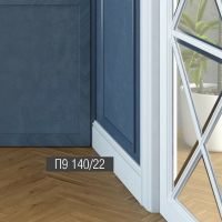 Плинтус Bello Deco XPS П 9 2000x140x22 мм арт-00-00004618 — фото 4, Плинтуса напольные