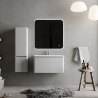 Зеркало Raval Ego 80 с подсветкой с бесконтактным выключателем и часами арт-Ego.02.80/W/RL — фото 4, Зеркала в ванную комнату