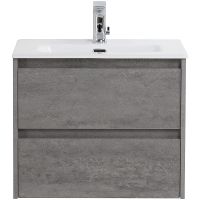 Тумба под раковину BelBagno Kraft 39 50 подвесная Cemento Grigio арт-KRAFT 39-500/390-2C-SO-CG — фото 1, Тумбы под раковину