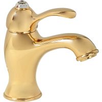 Смеситель для раковины Migliore Lem Swarovski Золото арт-18893 — фото 1, Смесители для раковины