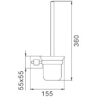 Товар: Ершик для унитаза Haiba Черный матовый арт-HB8910 - фото 3 Ершик для унитаза Haiba Черный матовый арт-HB8910 — фото 3, Ершики для унитаза