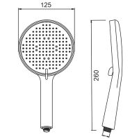 Ручной душ Splenka Хром арт-S450.50 — фото 3, Лейки для душа