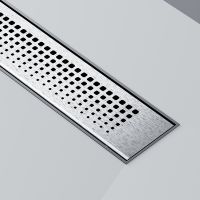 Душевой лоток AM.PM PrimeFlow 50 с решеткой Хром матовый Cut Gradient арт-W02SC-P11-050-01SB — фото 11, Душевые лотки