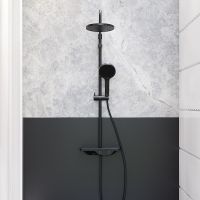 Душевая система Damixa Apollo Черная матовая арт-947730300 — фото 3, Душевые стойки