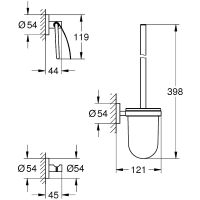 Товар: Набор аксессуаров для ванной Grohe Essentials Хром арт-40407001 - фото 2 Набор аксессуаров для ванной Grohe Essentials Хром арт-40407001 — фото 2, Наборы аксессуаров для ванной комнаты