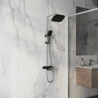 Товар: Душевая система Grossman Alba Хром Черная арт-500.K35.06.100/210 - фото 7 Душевая система Grossman Alba Хром Черная арт-500.K35.06.100/210 — фото 7, Душевые стойки