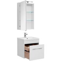 Комплект мебели для ванной Aquanet Августа 58 подвесной Белый арт-287681 — фото 2, Комплекты мебели для ванной