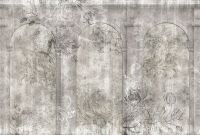 Фреска Ortograf Splendo 31751 Фактура флок FLK Флизелин (4*2,7) Серый, Цветы/Архитектура арт-31751 (флок FLK) — фото 2, Фрески