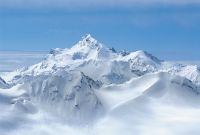 Фреска Ortograf Горы 30898 Фактура бархат FX Флизелин (4*2,7) Белый/Голубой, Горы/Пейзаж/Природа арт-30898 (бархат FX) — фото 2, Фрески