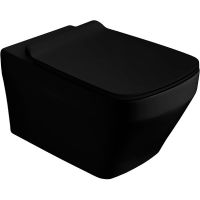 Товар: Унитаз Simas Baden Baden подвесной Черный матовый без сиденья арт-BB18neromatt - фото 1 Унитаз Simas Baden Baden подвесной Черный матовый без сиденья арт-BB18neromatt — фото 1, Подвесные унитазы