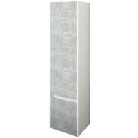 Шкаф пенал Sanflor Калипсо 38 R подвесной Белый Ателье светлый арт-С03878 — фото 1, Пеналы для ванной комнаты