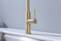 Смеситель для кухни Paulmark Senso Светлое брашированное золото арт-Se215180-SBG — фото 12, Смесители для кухни