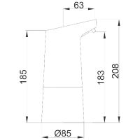 Дозатор для жидкого мыла Frap Хром арт-F408 — фото 9, Диспенсеры для жидкого мыла