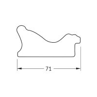 Зеркало Evoform Octagon 64х64 в багетной раме - Черное дерево с золотом 71 мм арт-BY 3875 — фото 5, Зеркала в ванную комнату