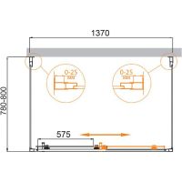 Товар: Душевой уголок Cezares Molveno 140x80 профиль Хром стекло прозрачное арт-MOLVENO-AH-12-140/80-C-Cr-IV - фото 3 Душевой уголок Cezares Molveno 140x80 профиль Хром стекло прозрачное арт-MOLVENO-AH-12-140/80-C-Cr-IV — фото 3, Прямоугольные душевые уголки