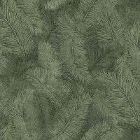 Обои Grandeco Happy Винил на флизелине (1,06*10,05) Зеленый, Перья арт-R132115 — фото 1, Обои для стен