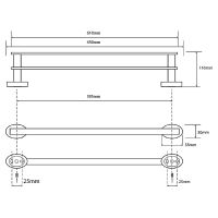 Товар: Полотенцедержатель Bemeta Oval двойной Хром арт-118404051 - фото 2 Полотенцедержатель Bemeta Oval двойной Хром арт-118404051 — фото 2, Полотенцедержатели