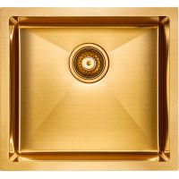Кухонная мойка Paulmark Gerberg 48 Uni Брашированное золото арт-PM254844-BG — фото 1, Кухонные мойки