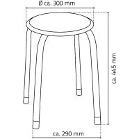 Табурет в ванную Ridder Classic Белый арт-А042101 — фото 3, Сиденья