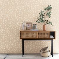 Обои Caselio Danae Винил на флизелине (53*10,05) Бежевый, Листья/Цветы арт-103641000 — фото 3, Обои для стен