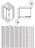 Душевой уголок New Trendy Prime Black 160х70 R профиль Черный стекло прозрачное арт-D-0329A/D-0127B — фото 9, Прямоугольные душевые уголки
