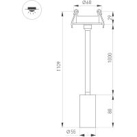 Встраиваемый светильник Arlight Periscope Черный арт-045203 — фото 4, Споты