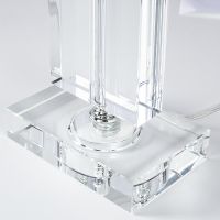 Настольная лампа Artelamp Clint Белая Хром Прозрачная арт-A4022LT-1CC — фото 3, Настольные лампы