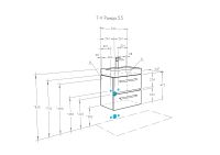 Тумба под раковину Aquaton Ронда 55 подвесная Дуб сомерсет Венге арт-1A207601RSC20 — фото 4, Тумбы под раковину