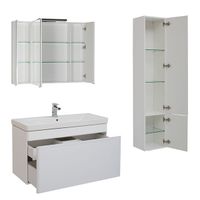 Тумба с раковиной Aquanet София 105 подвесная Белый глянец арт-212588 — фото 5, Тумбы с раковиной