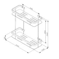 Товар: Полка корзина AM.PM Sense L Хром арт-A7453200 - фото 11 Полка корзина AM.PM Sense L Хром арт-A7453200 — фото 11, Полки для ванной и душа