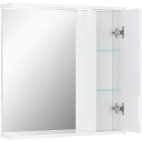 Зеркало со шкафом Volna Joli 70 R с подсветкой Белое арт-zsJOLI70.R-01 — фото 9, Зеркальные шкафы в ванную