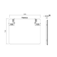 Зеркало Vincea 90 с подсветкой c сенсорным выключателем и диммером арт-VLM-3MA900 — фото 3, Зеркала в ванную комнату