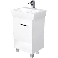 Тумба под раковину 1MarKa Tera 50 Белая глянцевая арт-У76057 — фото 1, Тумбы под раковину